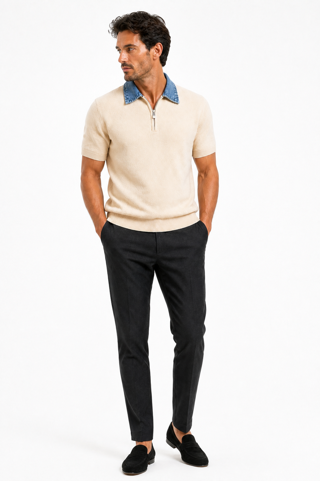 The Sand Denim Polo