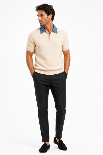 The Sand Denim Polo